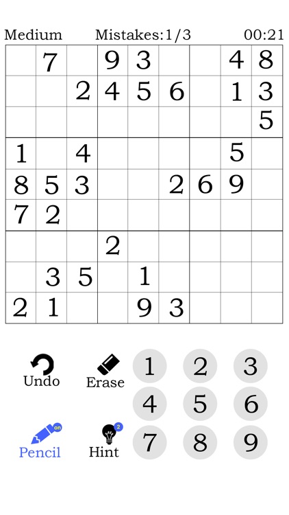 Sudoku Number Puzzle Classic