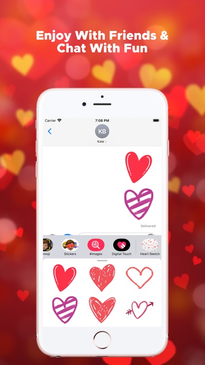 Heart Sketch Emojis screenshot-3