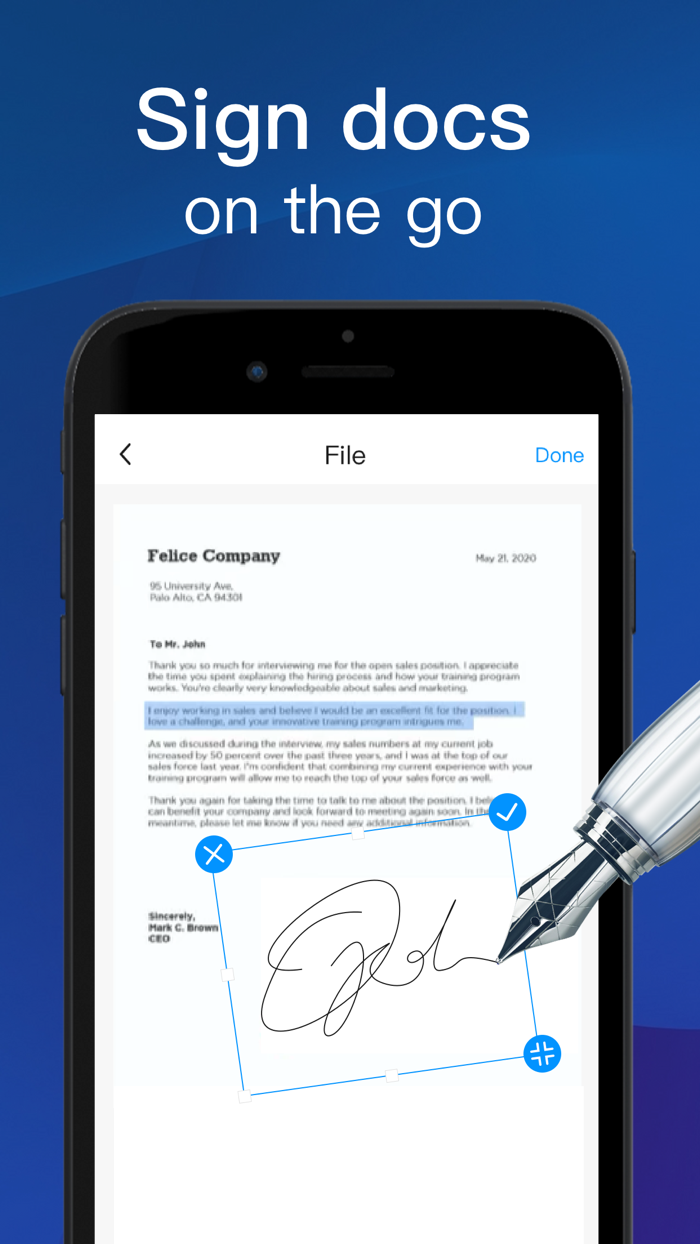 Scan PDFDocument Scanner app
