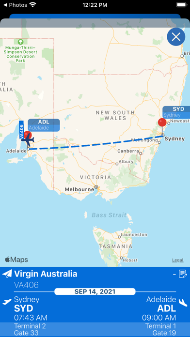 AdelaideAirportInfo+Radar