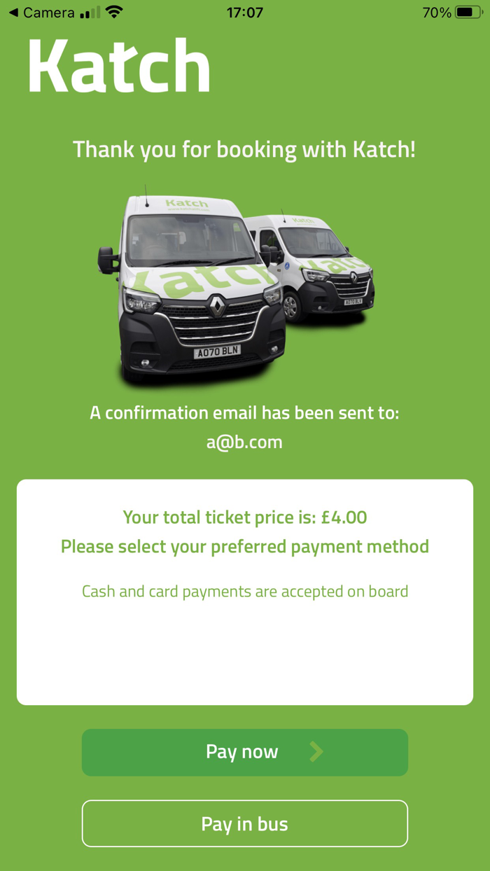 Katch on-demand transport