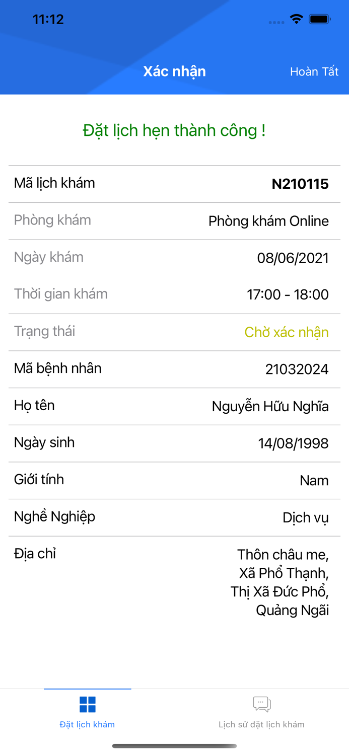 Acexis -  Đặt lịch khám