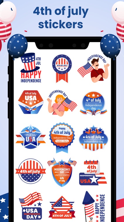 4th July Stickers