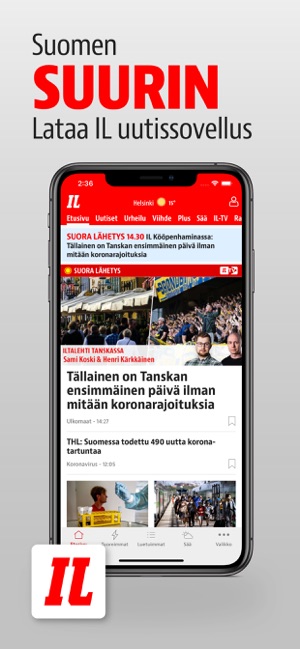 Iltalehti on the App Store