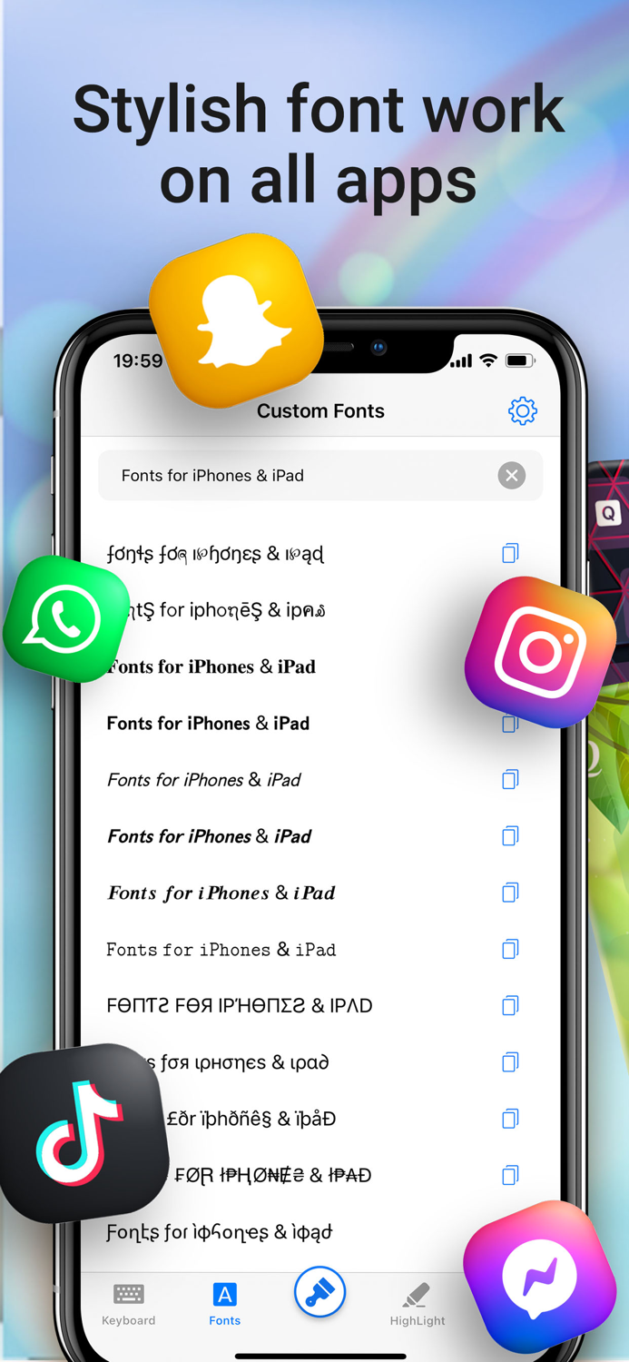 Fonts Keyboard for iPhone