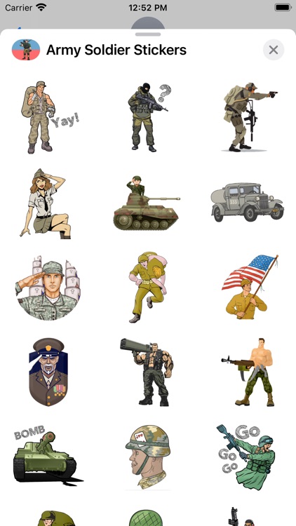 Army Soldier Stickers screenshot-3