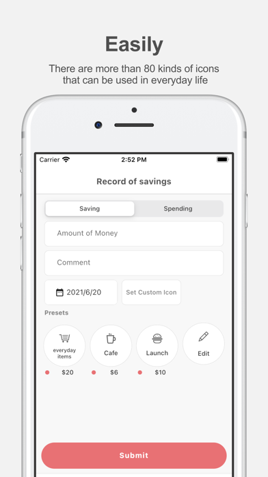 貯金メモ 毎日使えるシンプルなアプリ screenshot 4