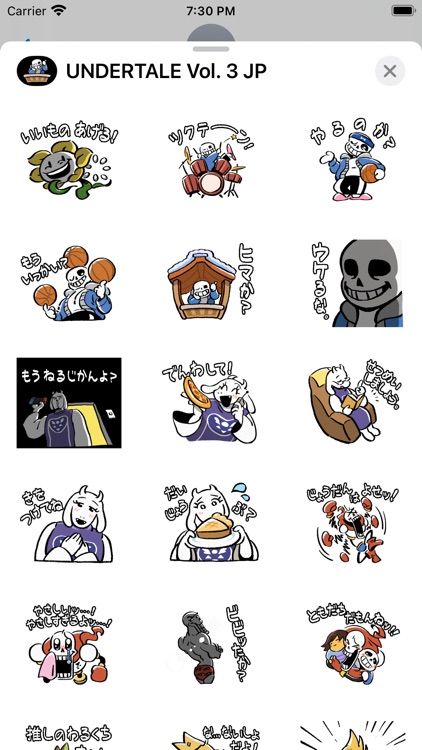 UNDERTALE Stickers Vol. 3 (JP)