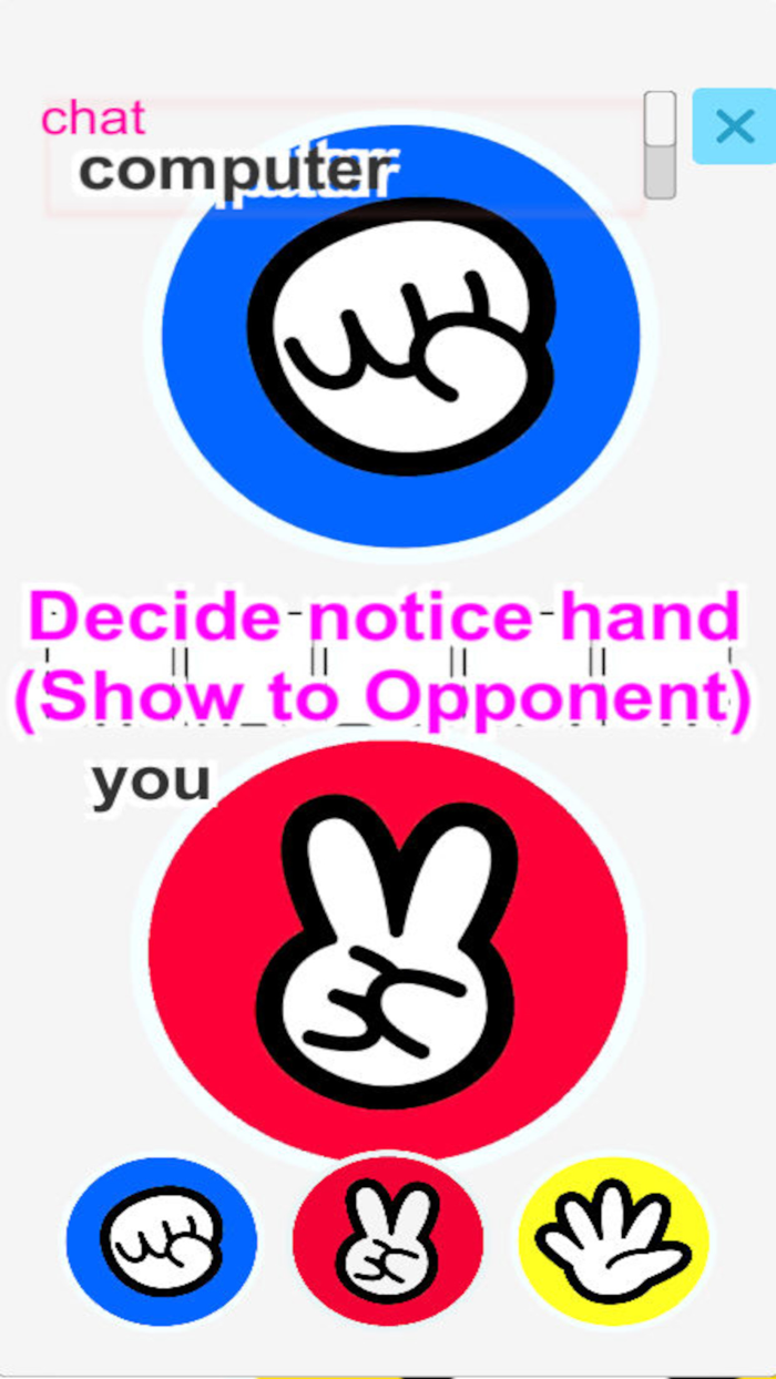 Rock Paper Scissors online vs.