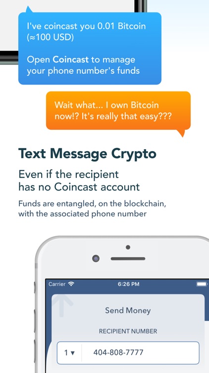 Coincast — Send Crypto