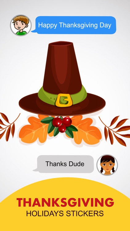Thanksgiving Holidays Stickers