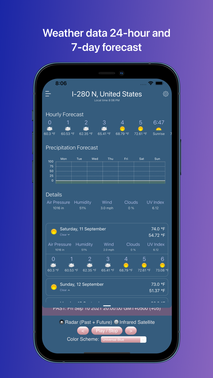 Accuweather Channel Radar app