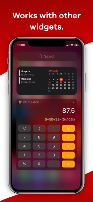 ‎Calculator Widget - WCalc Screenshot