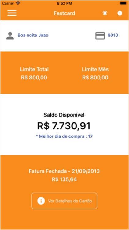 Cartão Fastcard