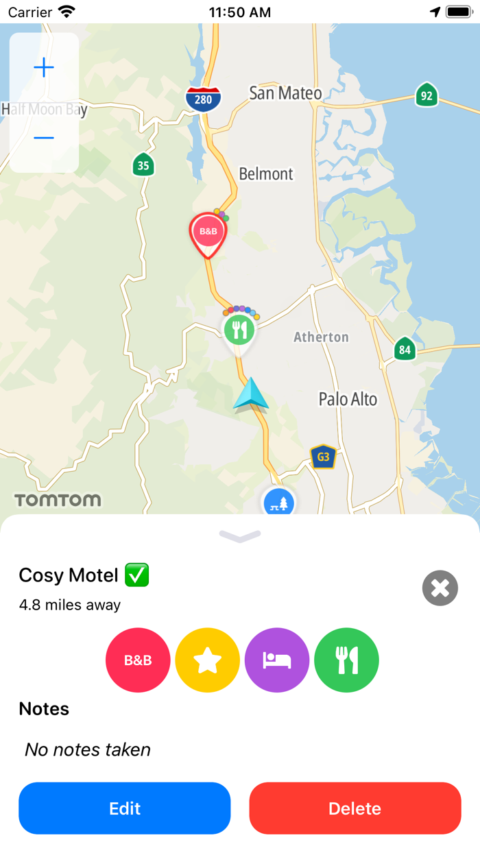 OTR Places Map  Stops