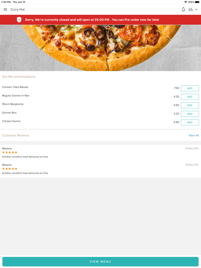 Curry Hut Melton Mowbray