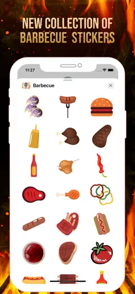 Game screenshot Barbecue Party Stickers apk