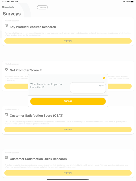 Survicate Mobile SDK Showcase