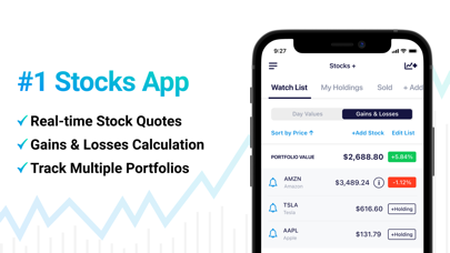 How to cancel & delete Stocks+ app from iphone & ipad 1