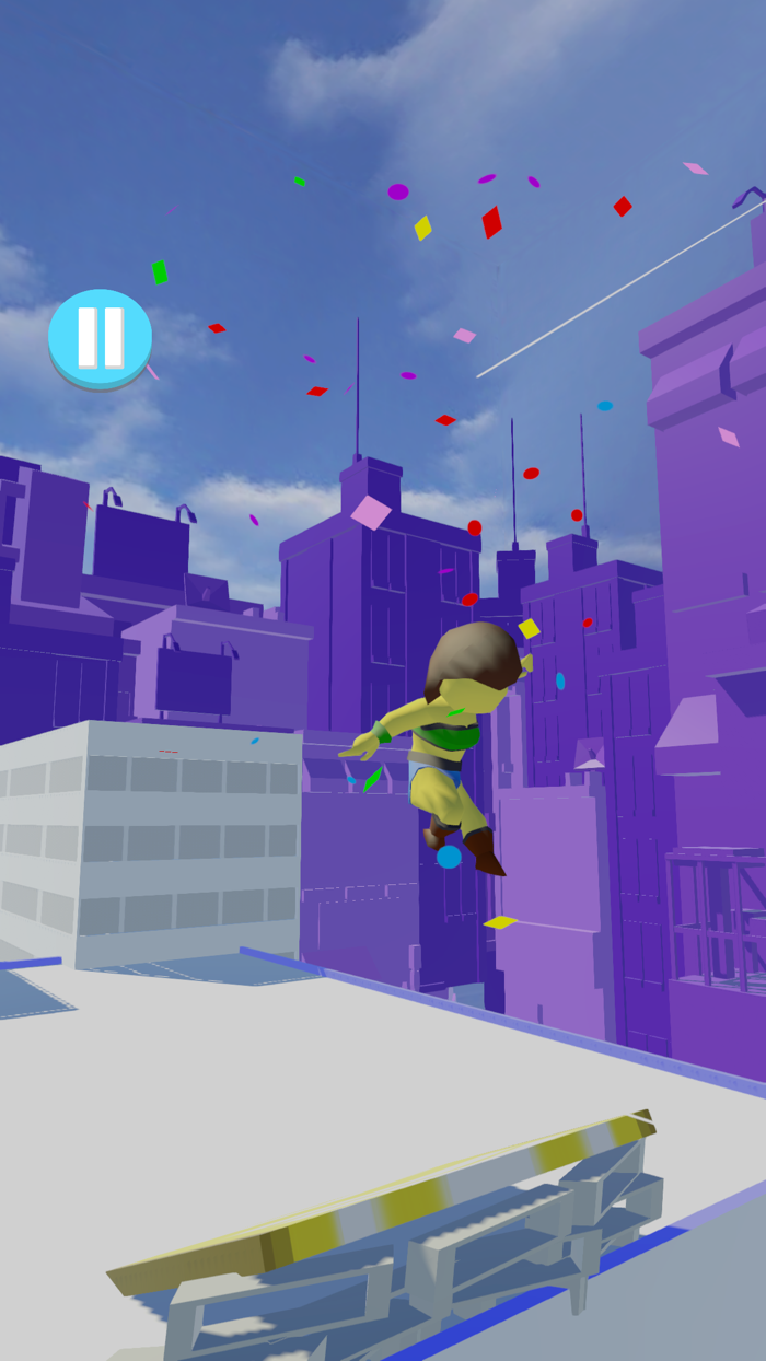 Rooftop Freestyle Parkour Race