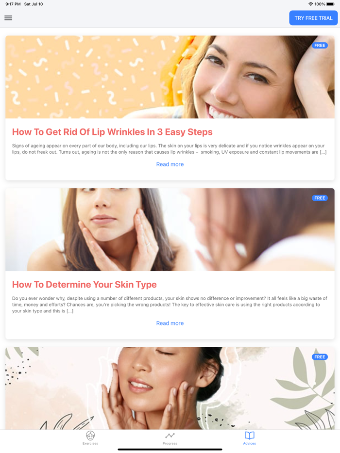 Face Yoga Exercise Lift App