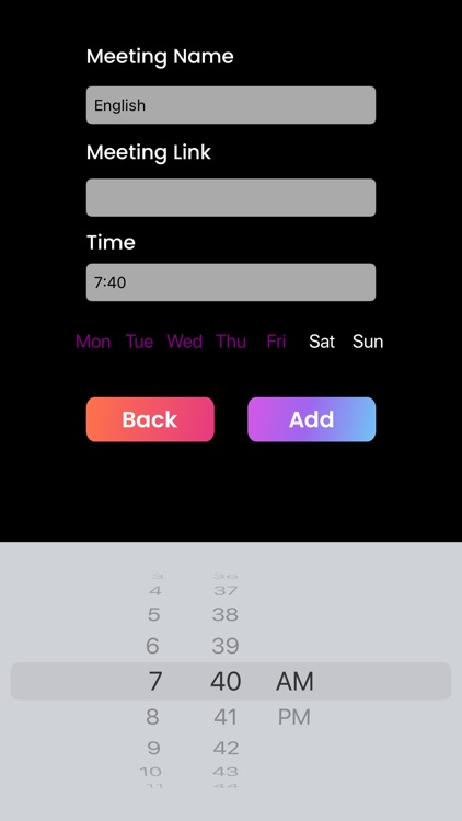 Chronos: Zoom Link Organizer screenshot-5