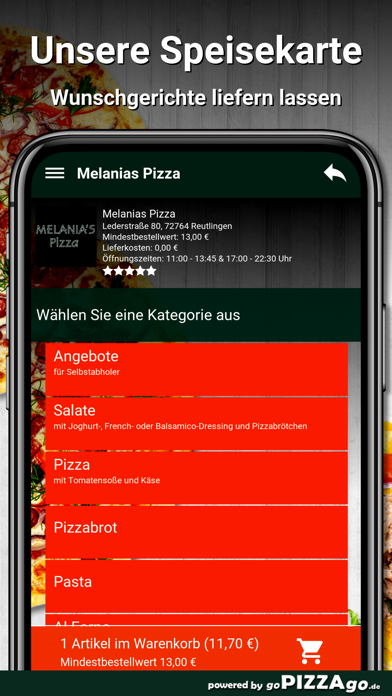 Melanias Pizza Reutlingen screenshot 4