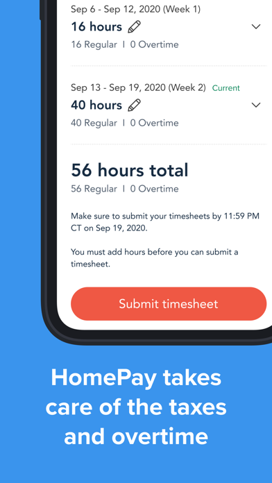 HomePay Time Tracker screenshot 3