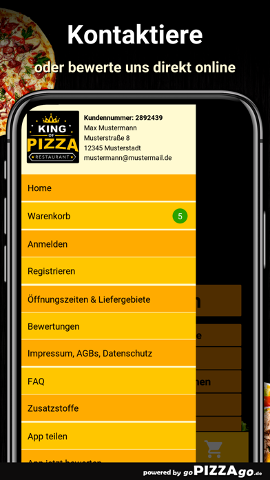 King of Pizza Herne screenshot 4