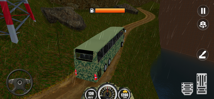 US Army Coach Bus Driving Sim