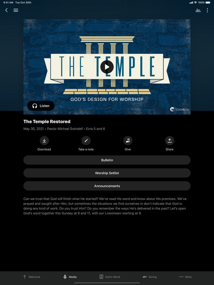 The Wellspring Church App