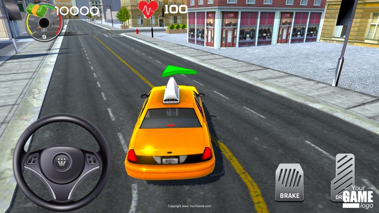 Taxi City Driving Simulator 3D screenshot-3