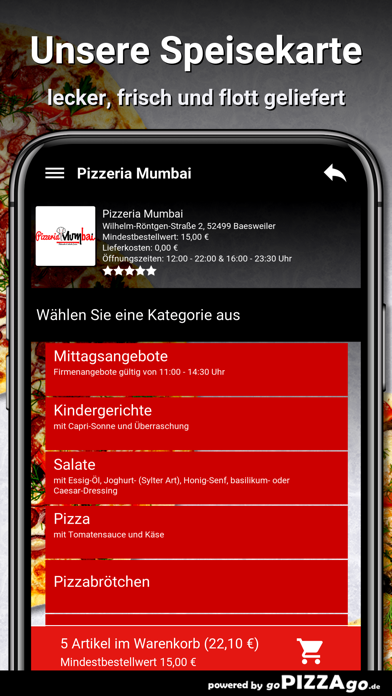 Pizzeria Mumbai Baesweiler screenshot 4