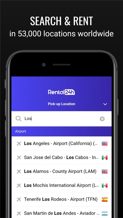 RENTAL24H.com Car Rental App