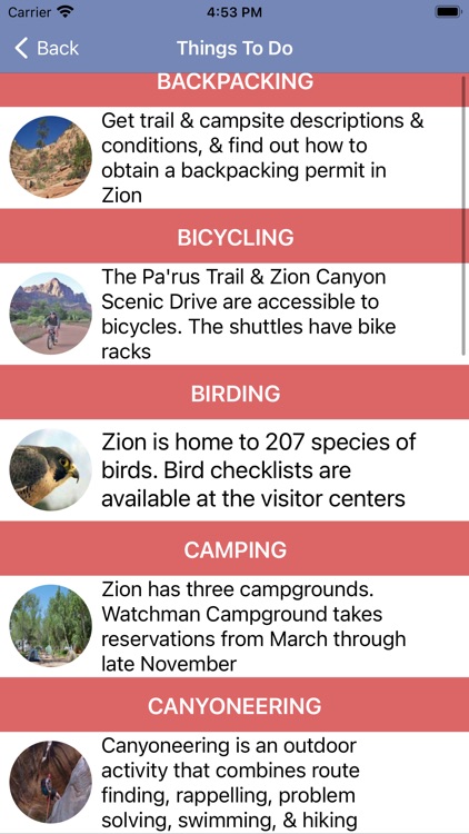 Zion National Park Camping screenshot-4
