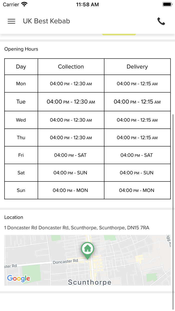 UK Best Kebab Scunthorpe.