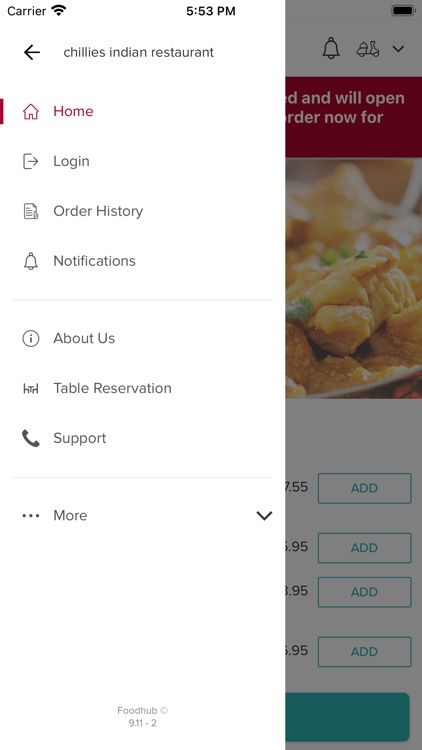 Chillies indian restaurant screenshot-3