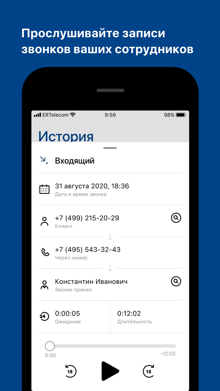 Облачная АТС ЭР-Телеком