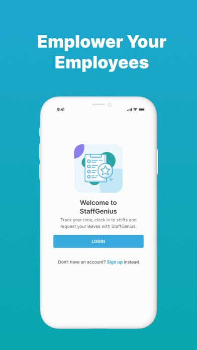 Screenshot #1 pour StaffGenius Time Clock