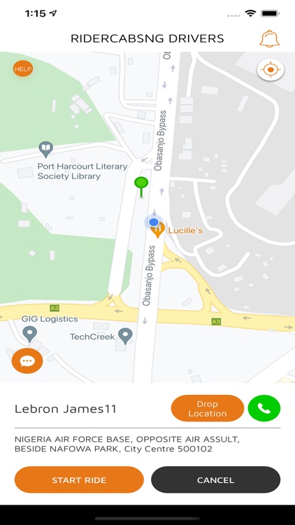 Ridercabsng driver screenshot-3