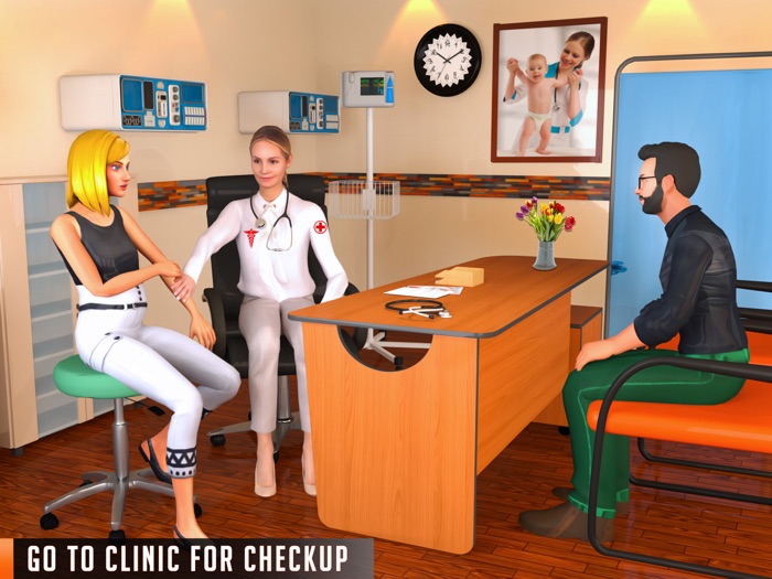 Pregnant Mom Baby Care Life 3D