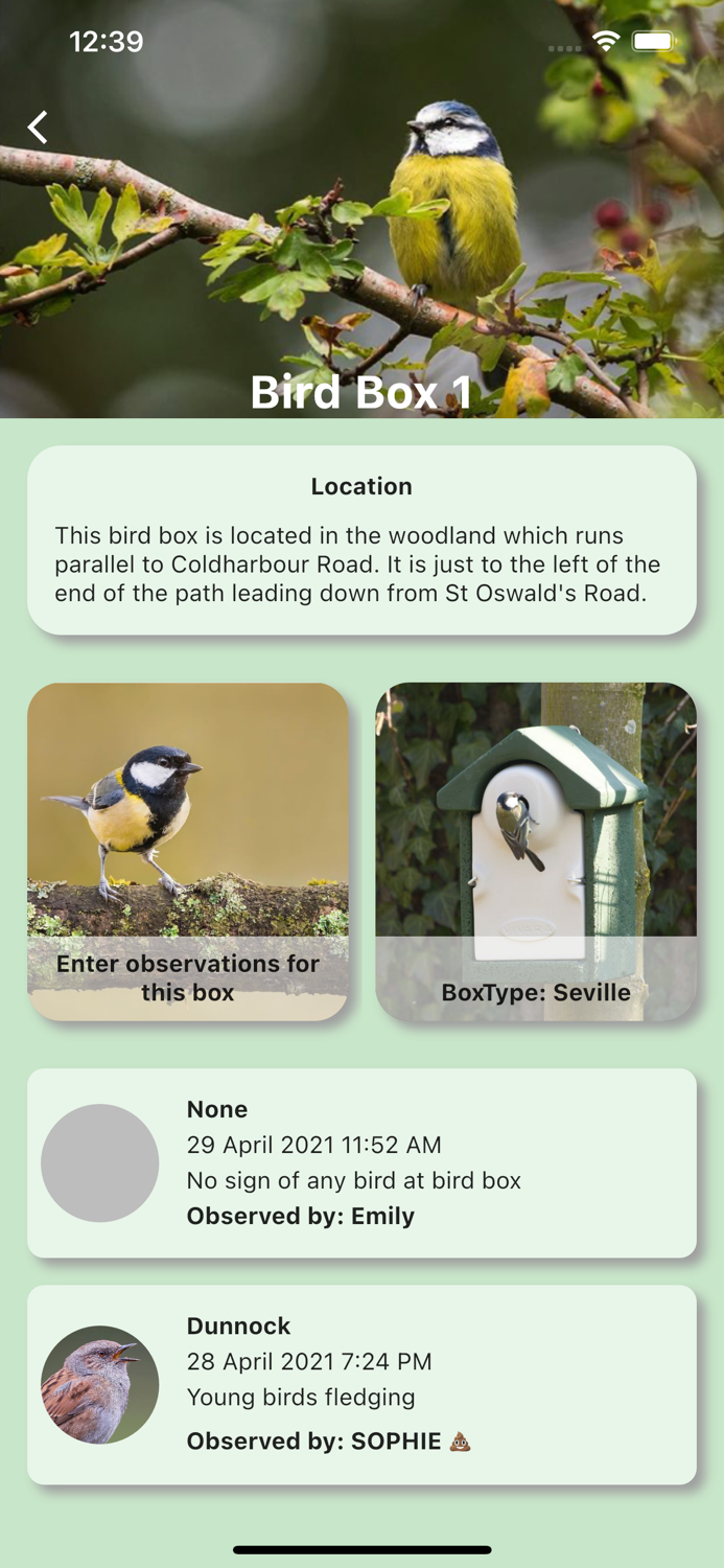 Redland Green Bird Box Survey