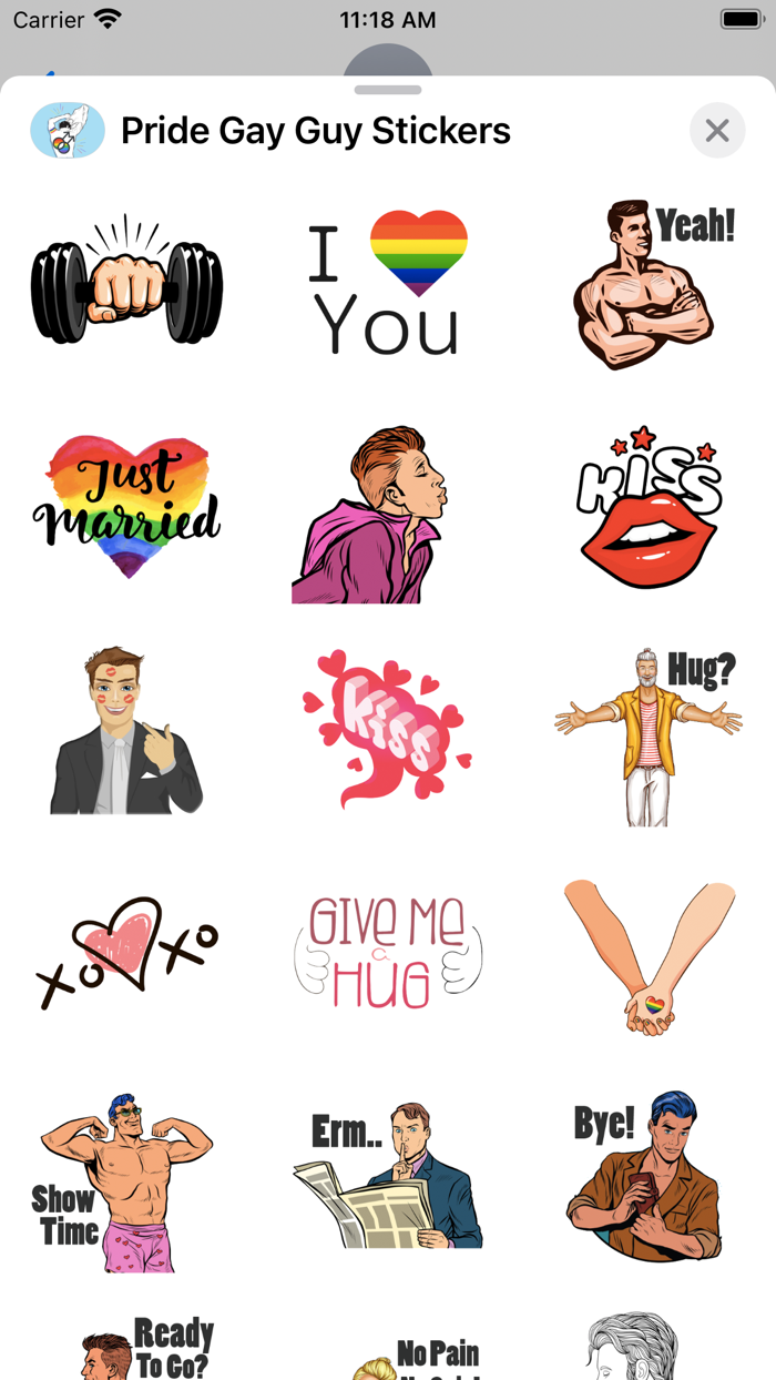 Pride Gay Guy Stickers