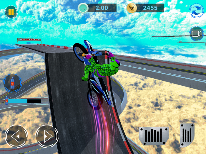 Superhero Spider Stunt Bike 2