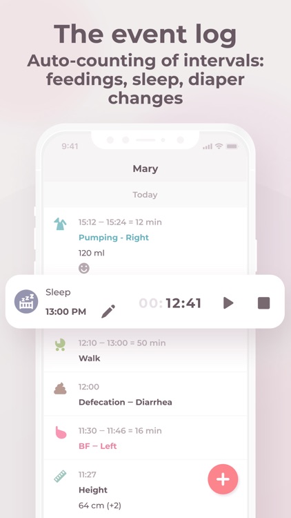 Baby feeding & sleep tracker