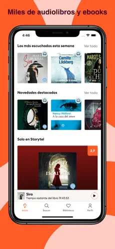Captura de Pantalla 2 Storytel: Audiolibros y Ebooks iphone
