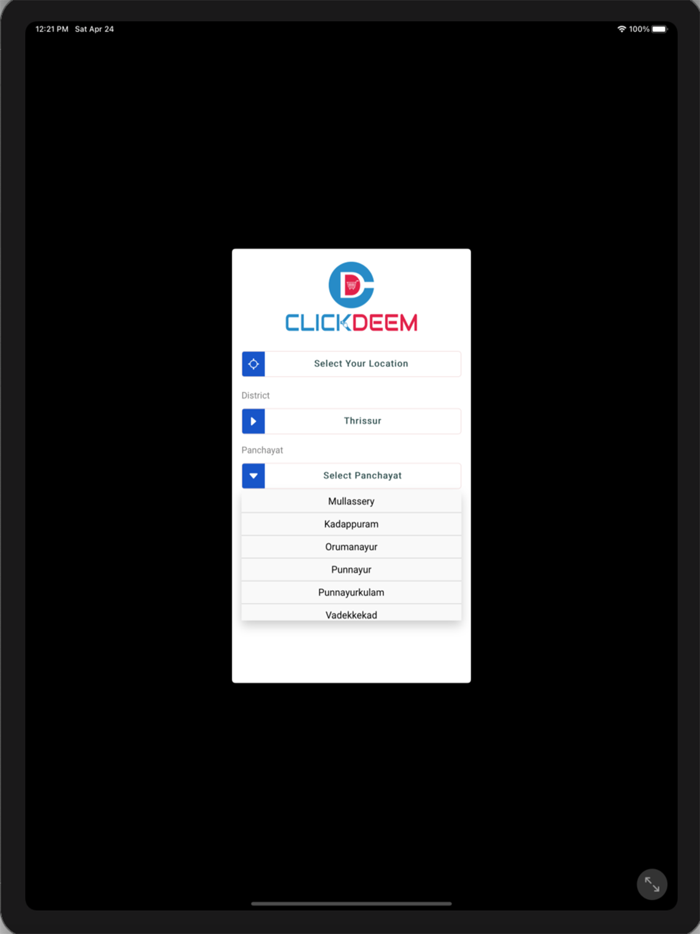 Click Deem Customer App