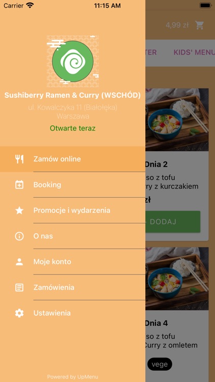 Sushiberry: dostawa i odbiór