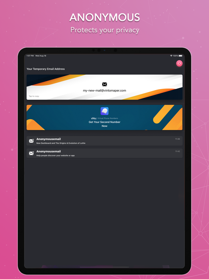 TMail Temporary Mail
