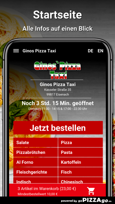 Ginos Pizza Taxi Eisenach screenshot 2